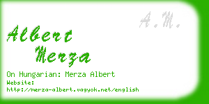 albert merza business card